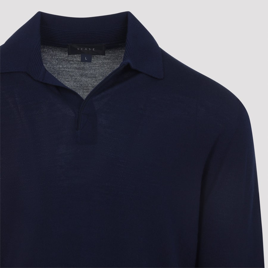 SEASE Sease Lasca Virgin Wool Polo, view 5