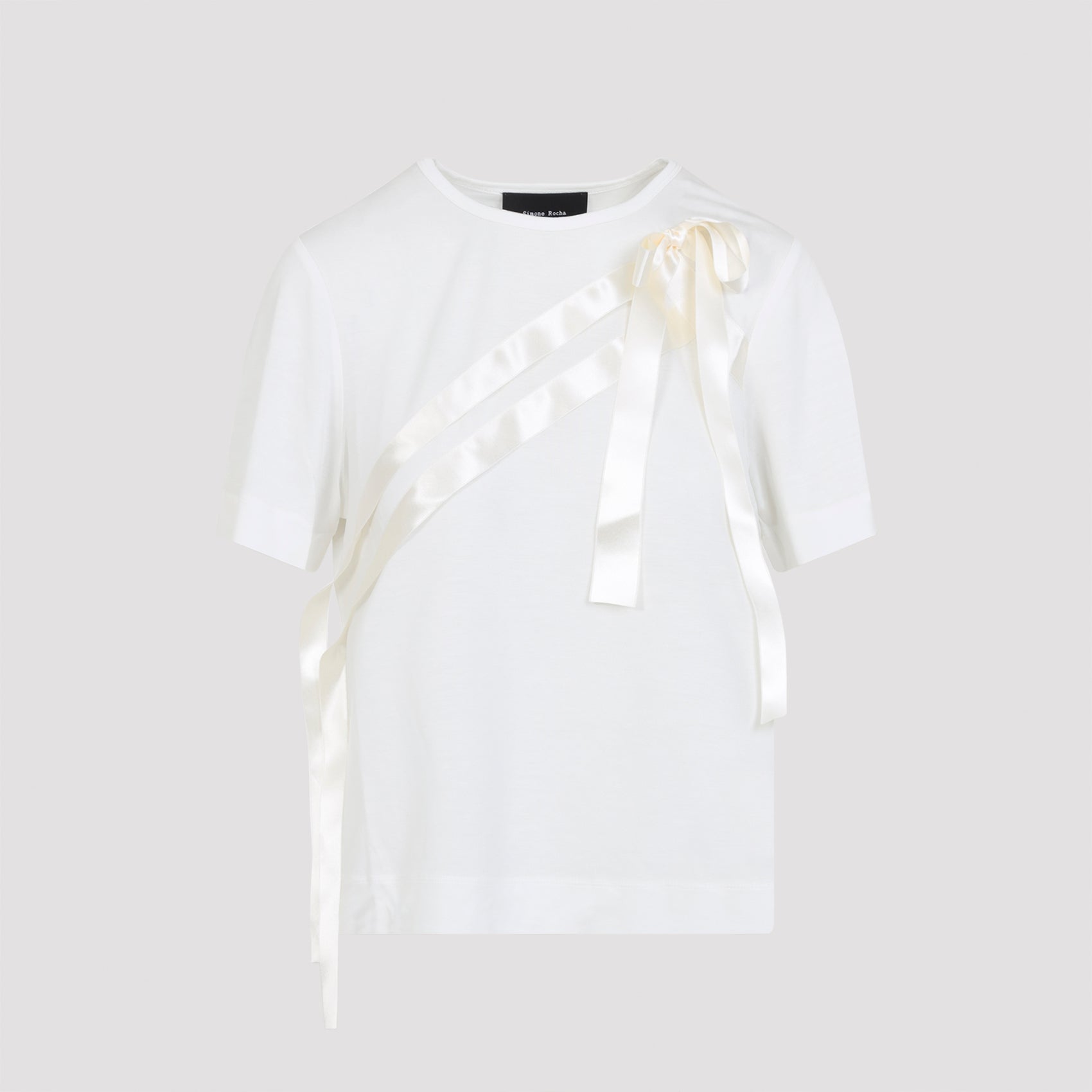 SIMONE ROCHA Simone Rocha Bow Sash Easy T-Shirt