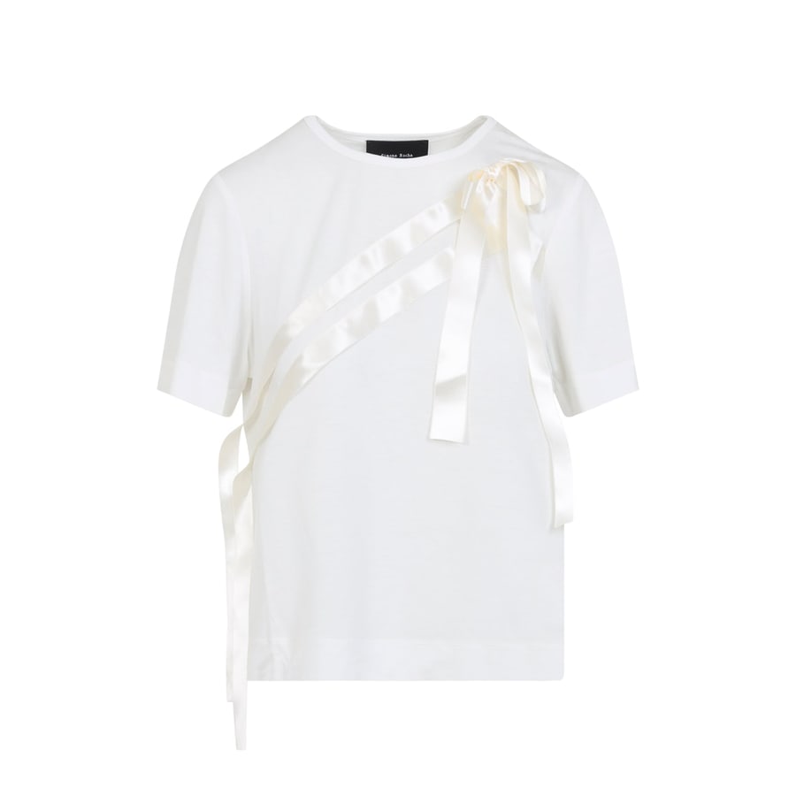 SIMONE ROCHA Simone Rocha Bow Sash Easy T-Shirt, view 2
