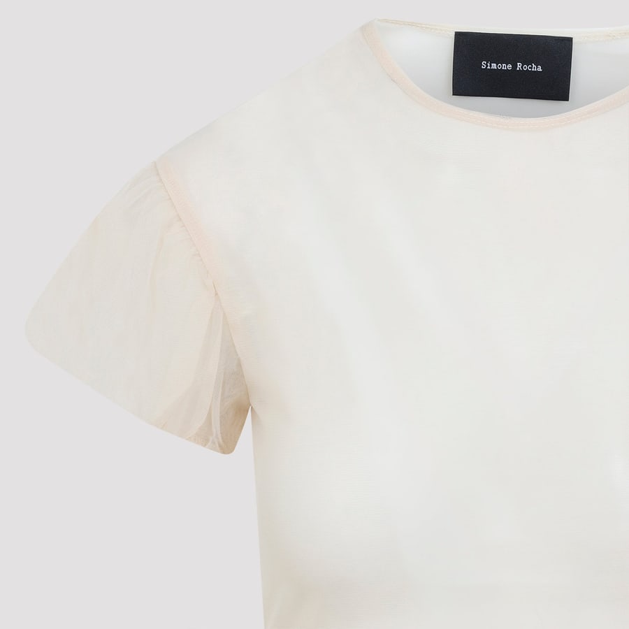 SIMONE ROCHA Simone Rocha Sheer Ballet Peplum Top, view 5