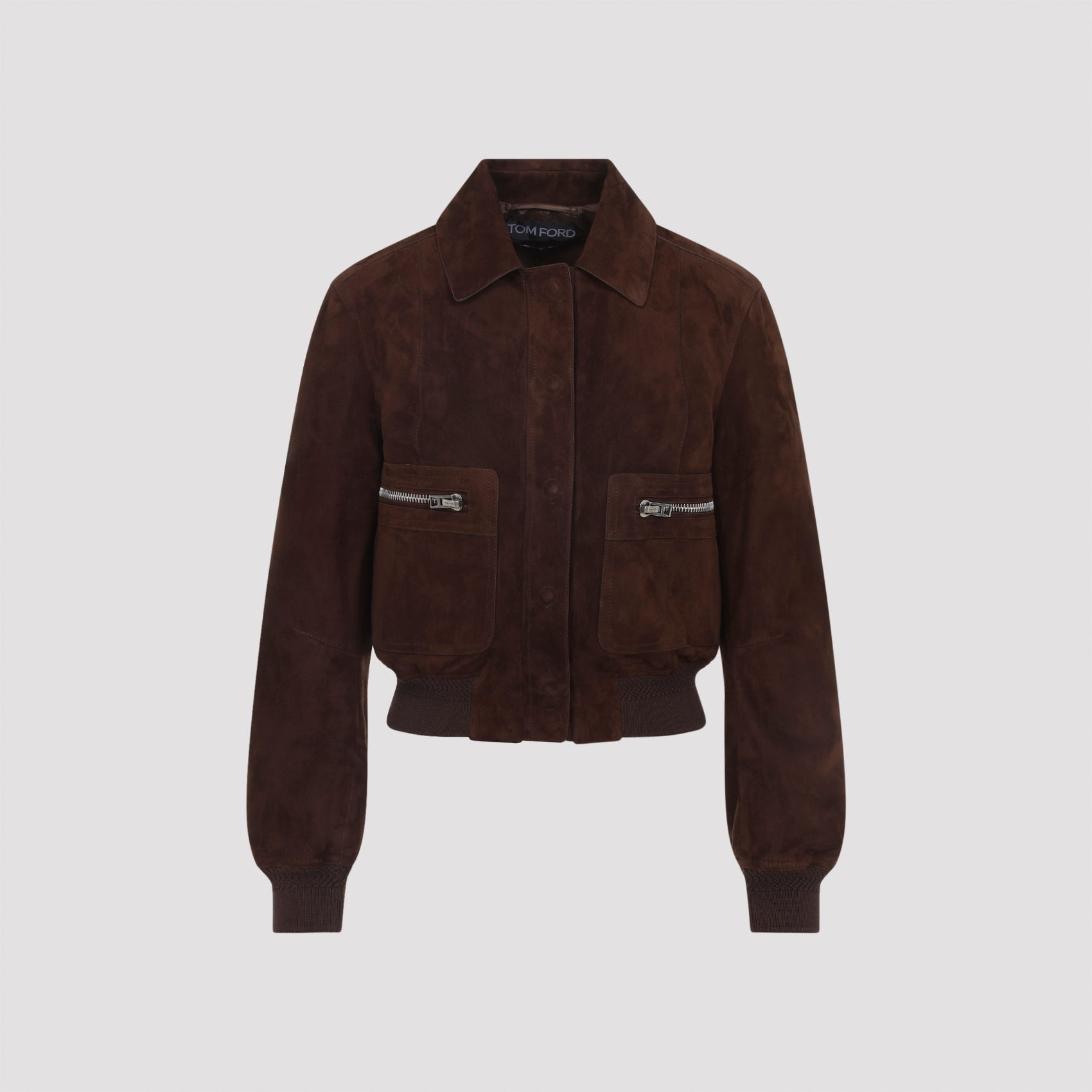 Tom Ford Tom Ford Lamb Suede Bomber Jacket