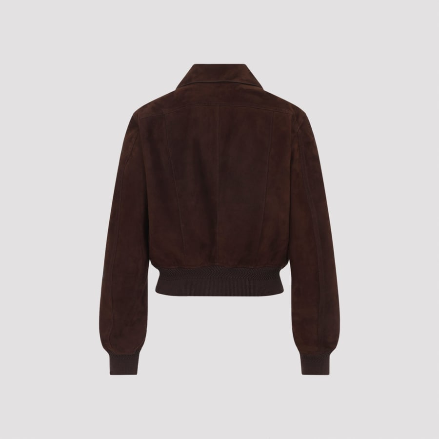 Tom Ford Tom Ford Lamb Suede Bomber Jacket, view 4