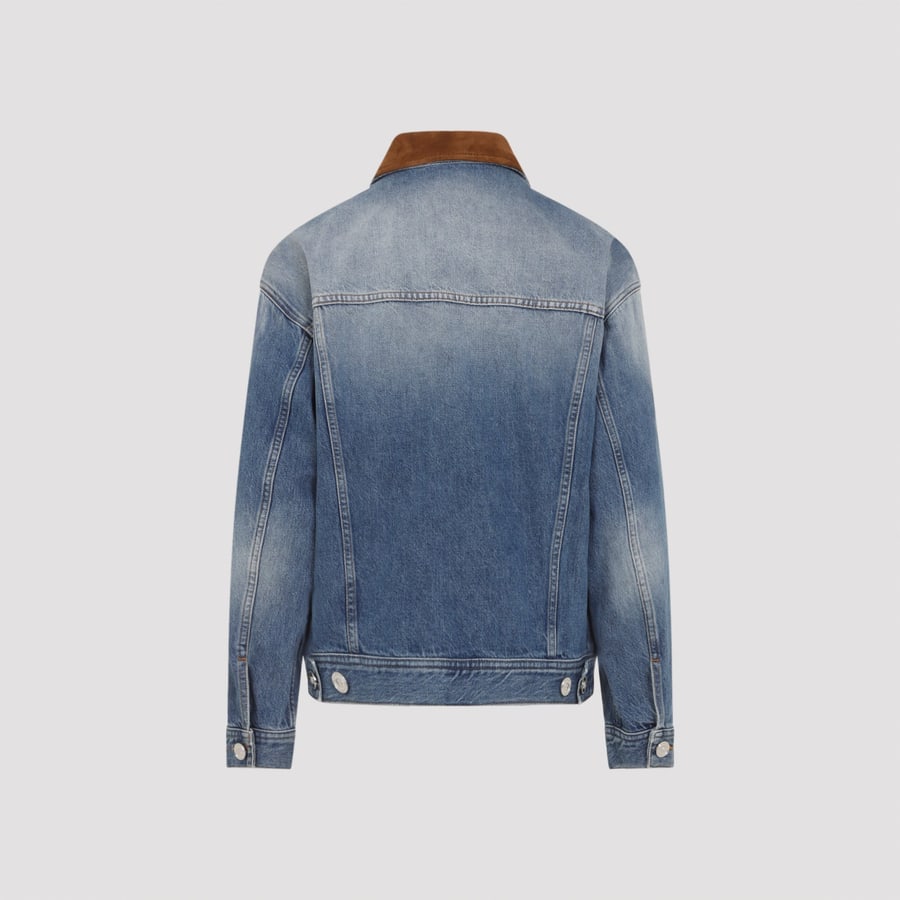 Versace Versace Denim Stone Wash Blouson, view 4