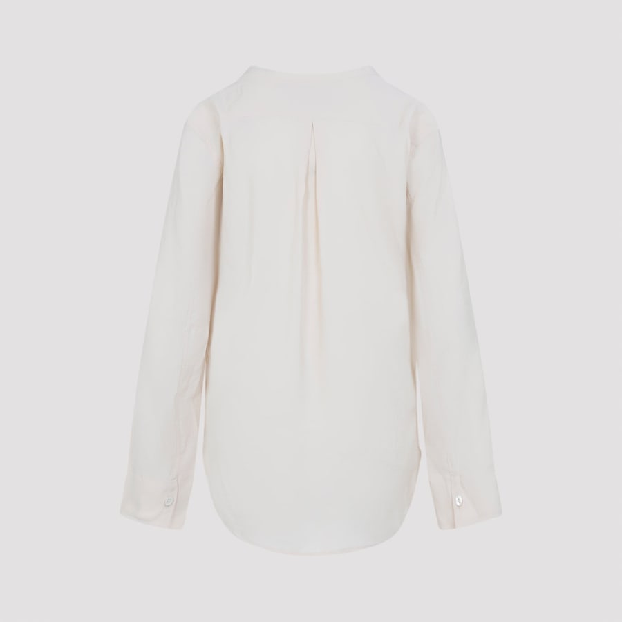STUDIO NICHOLSON Studio Nicholson Pampa Draped Neck Top, view 2