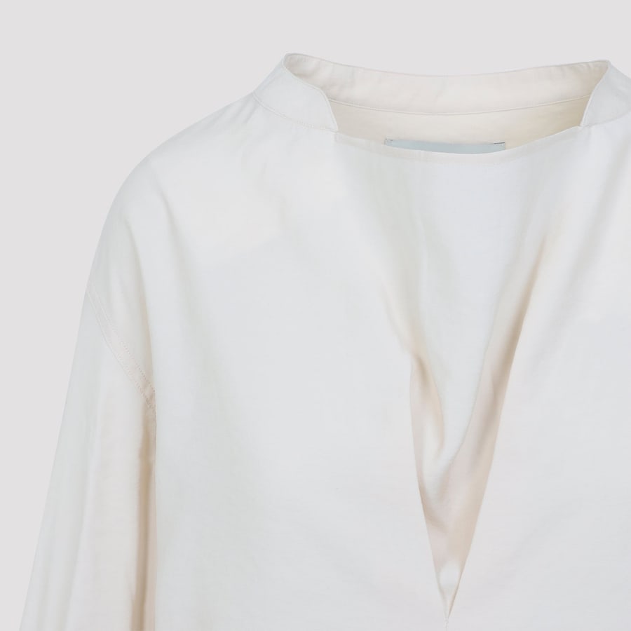 STUDIO NICHOLSON Studio Nicholson Pampa Draped Neck Top, view 3