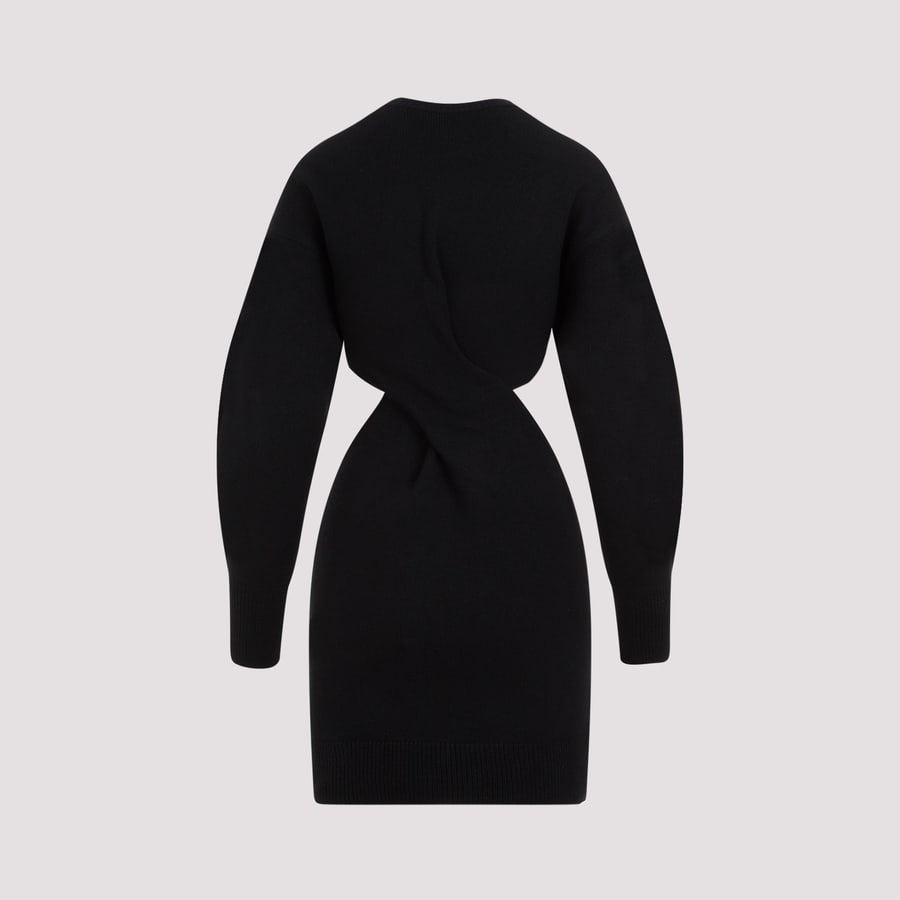 Alexander McQueen Alexander McQueen Wool Mini Dress, view 4