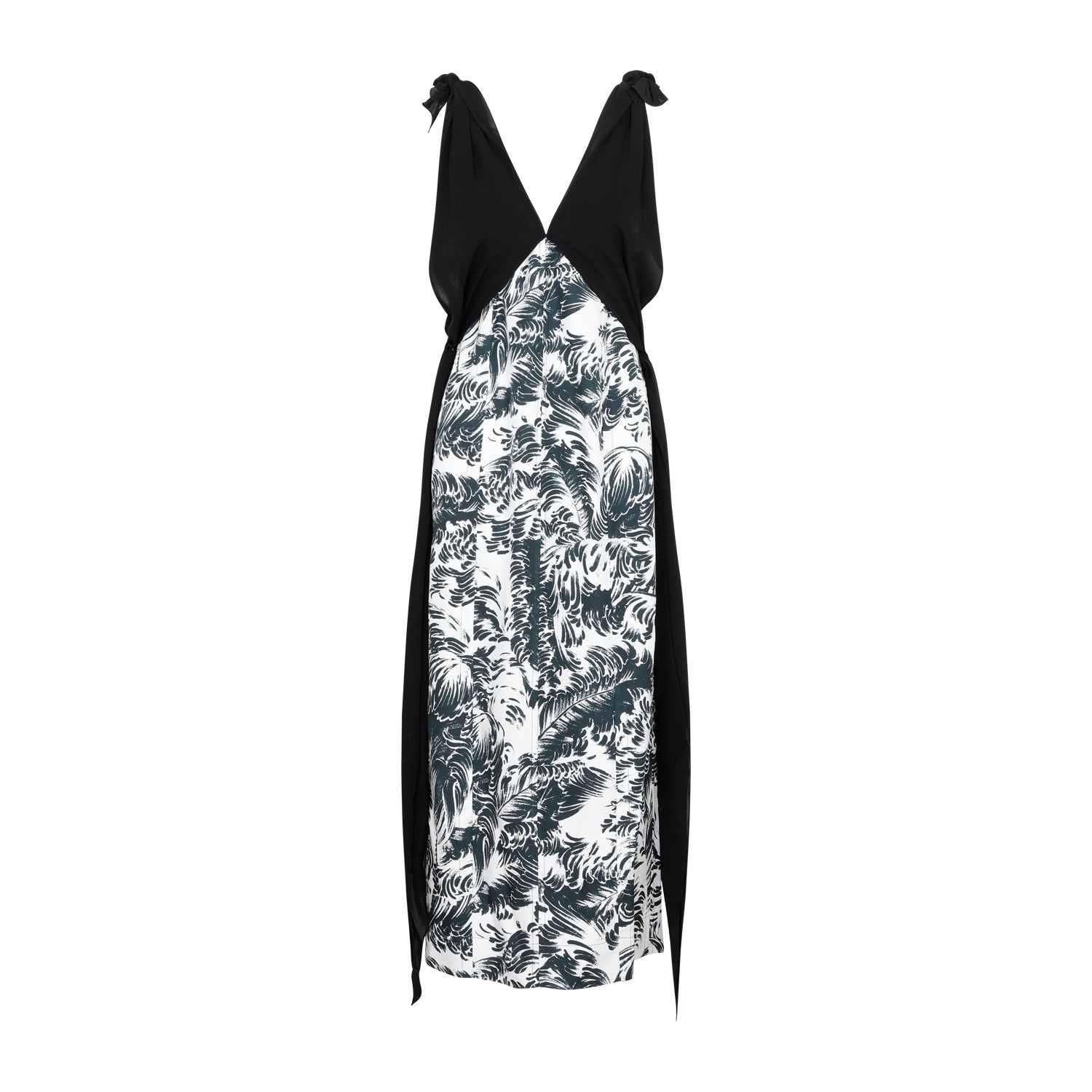 Bottega Veneta Bottega Veneta Printed Silk Long Dress, view 2
