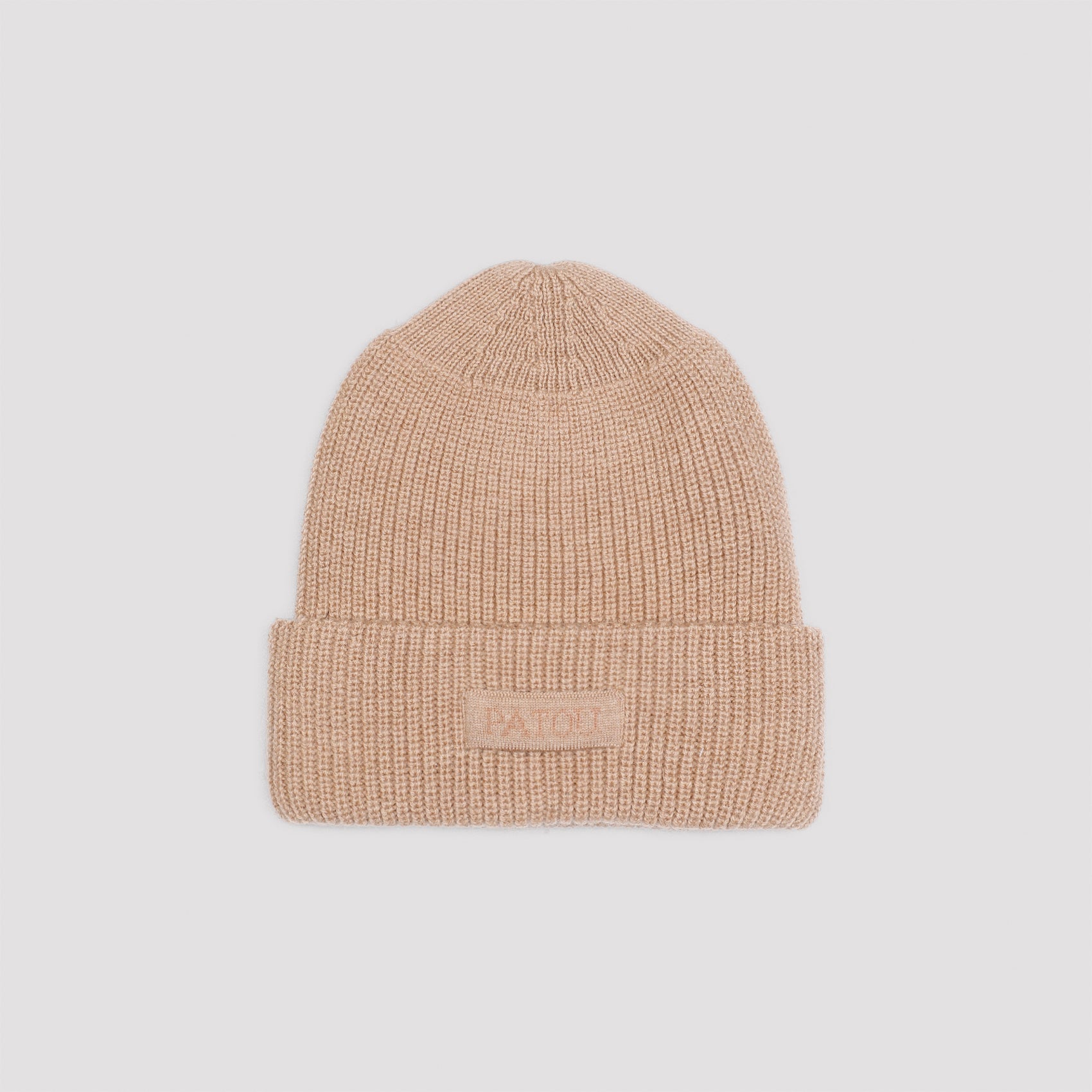 PATOU Patou Knitted Ribbed Beanie Hat