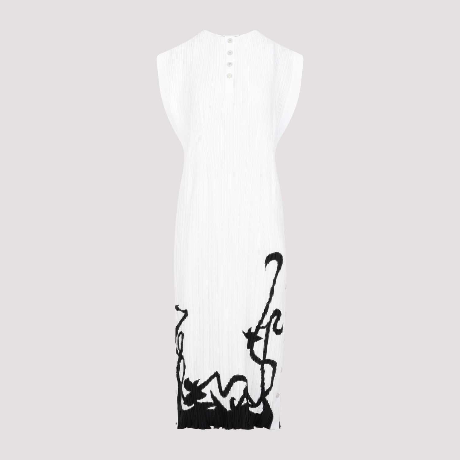 LANVIN Lanvin Sleeveless Pleated Midi Dress