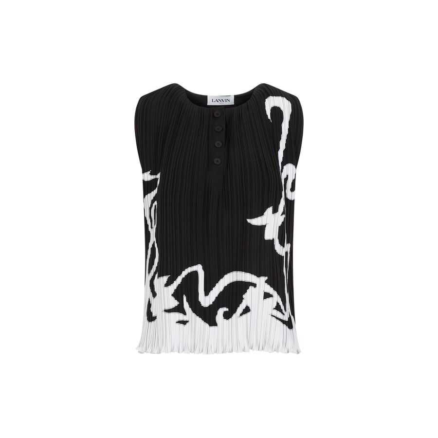 LANVIN Lanvin Sleeveless Pleated Top, view 2