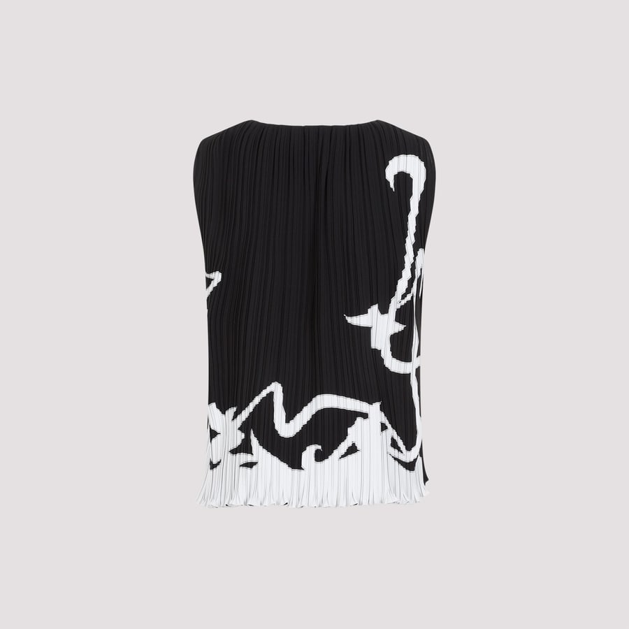 LANVIN Lanvin Sleeveless Pleated Top, view 4