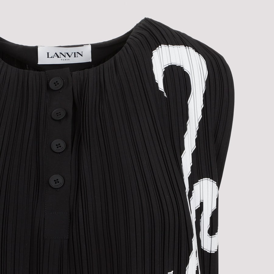 LANVIN Lanvin Sleeveless Pleated Top, view 5