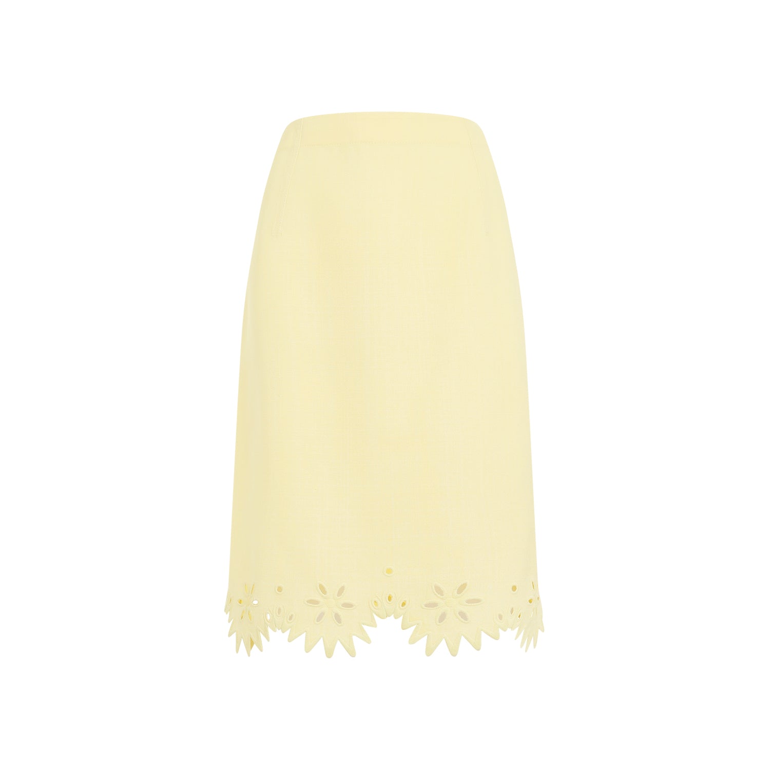 Bottega Veneta Bottega Veneta Grainy English Embroidery Midi Skirt, view 2