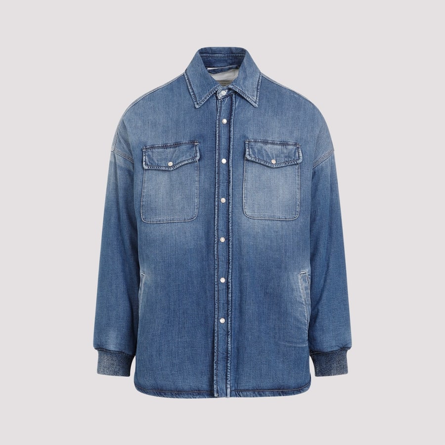 Alexander McQueen Alexander McQueen Quilted Denim Shirt, view 3