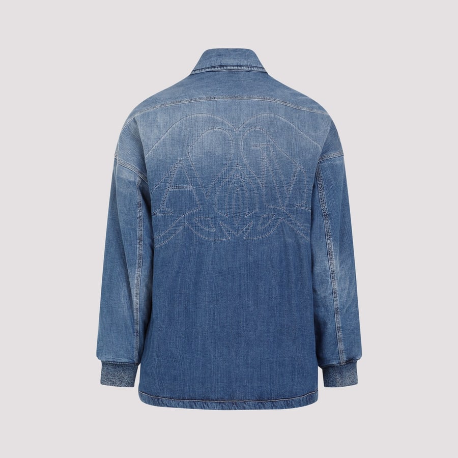 Alexander McQueen Alexander McQueen Quilted Denim Shirt, view 4