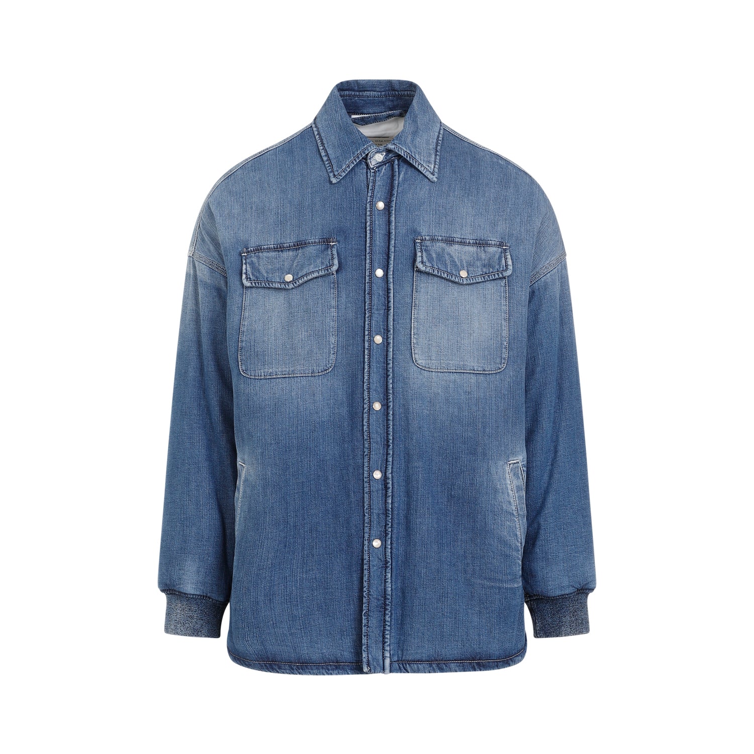 Alexander McQueen Alexander McQueen Quilted Denim Shirt, view 2