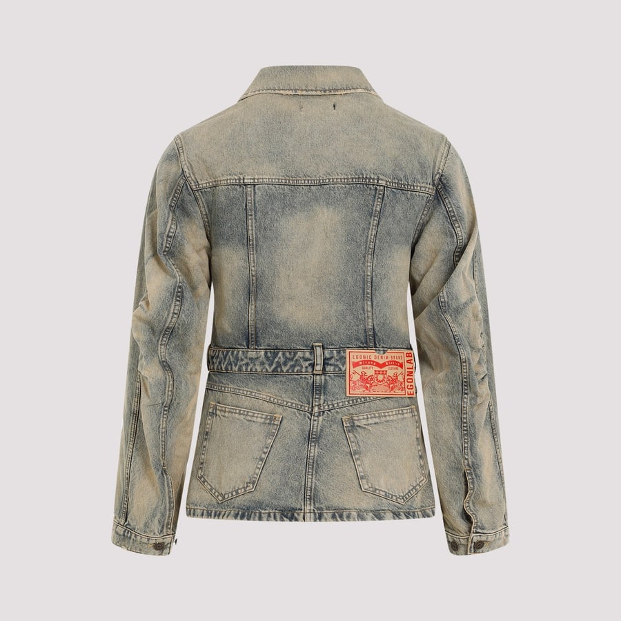 EGONLAB Egonlab Cutout Denim Jacket, view 4