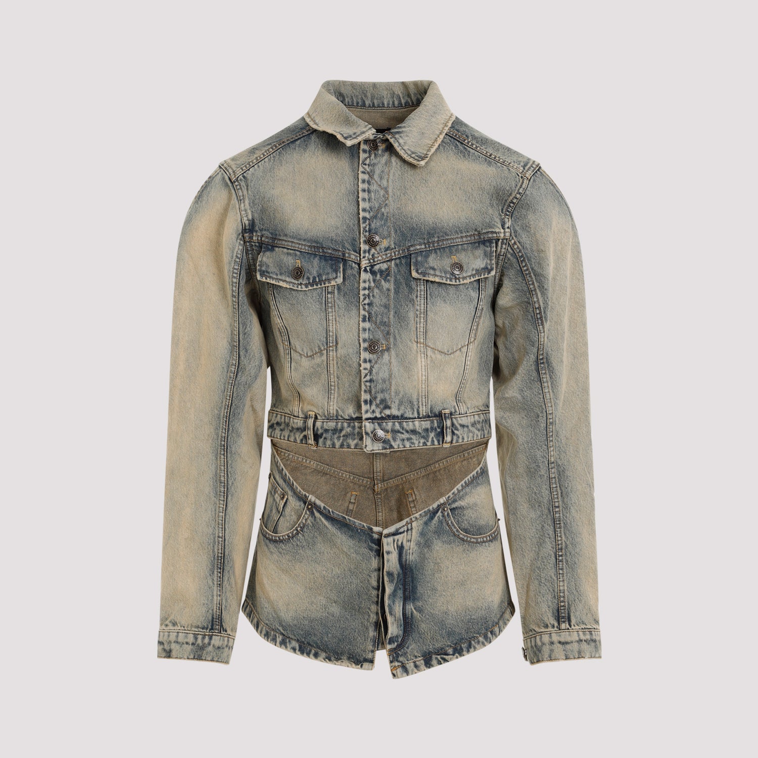 EGONLAB Egonlab Cutout Denim Jacket