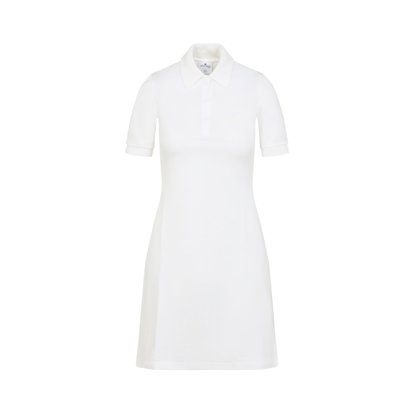 COURREGES Courreges Piqué Polo Dress, view 2