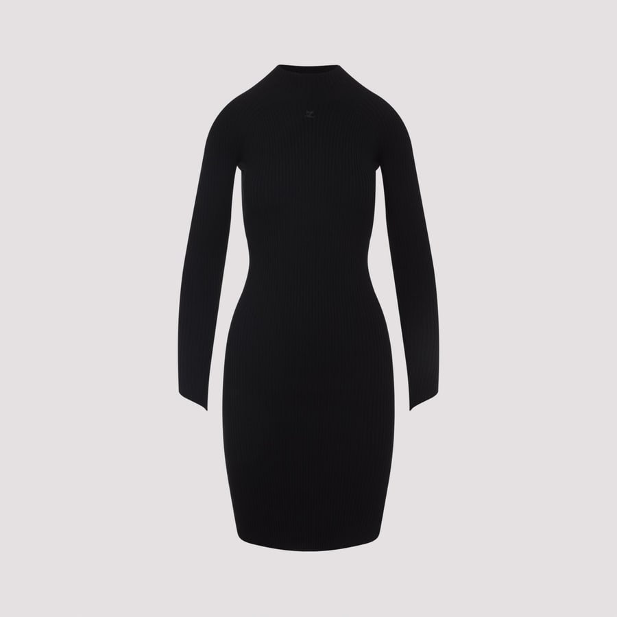 COURREGES Courreges Circle Rib Mini Dress