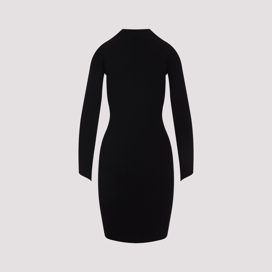 COURREGES Courreges Circle Rib Mini Dress, view 4