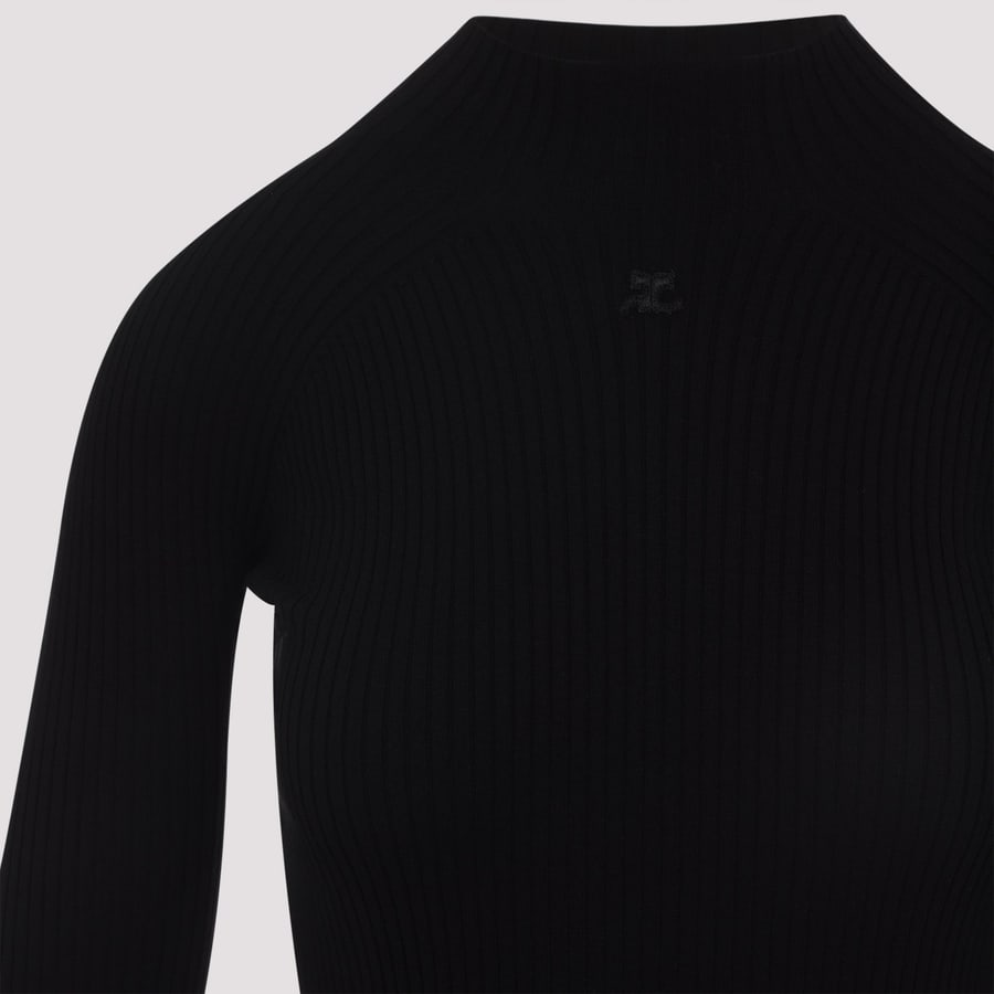 COURREGES Courreges Circle Rib Mini Dress, view 5