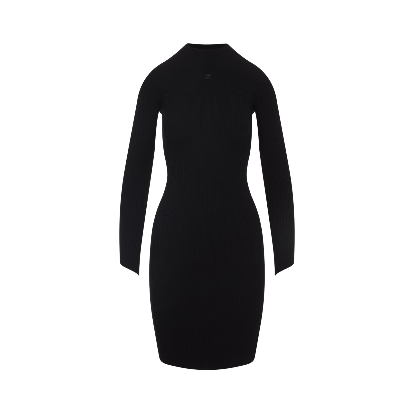 COURREGES Courreges Circle Rib Mini Dress, view 2