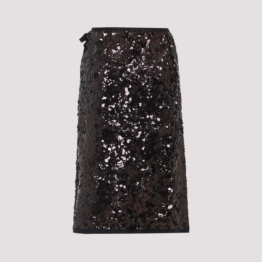 Prada Prada Polyamide Midi Skirt, view 4