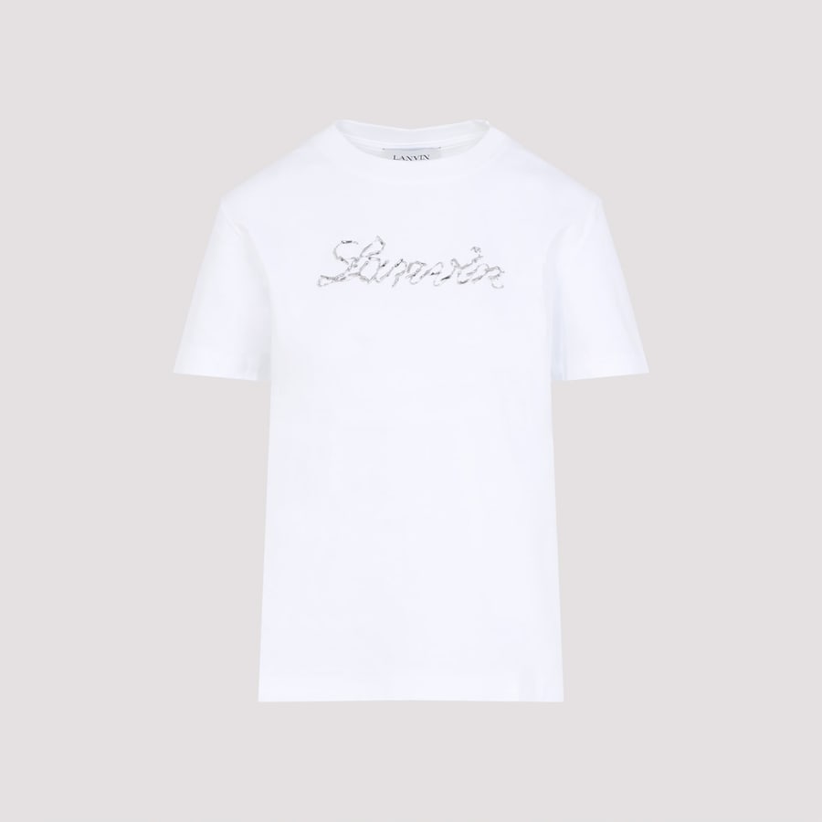LANVIN Lanvin Embroidered Script Logo T-shirt