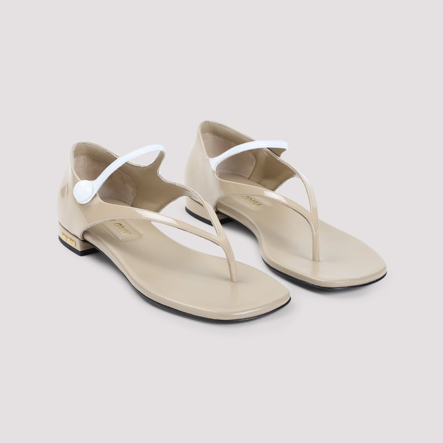 Miu Miu Miu Miu Calf Leather Sandals, view 5