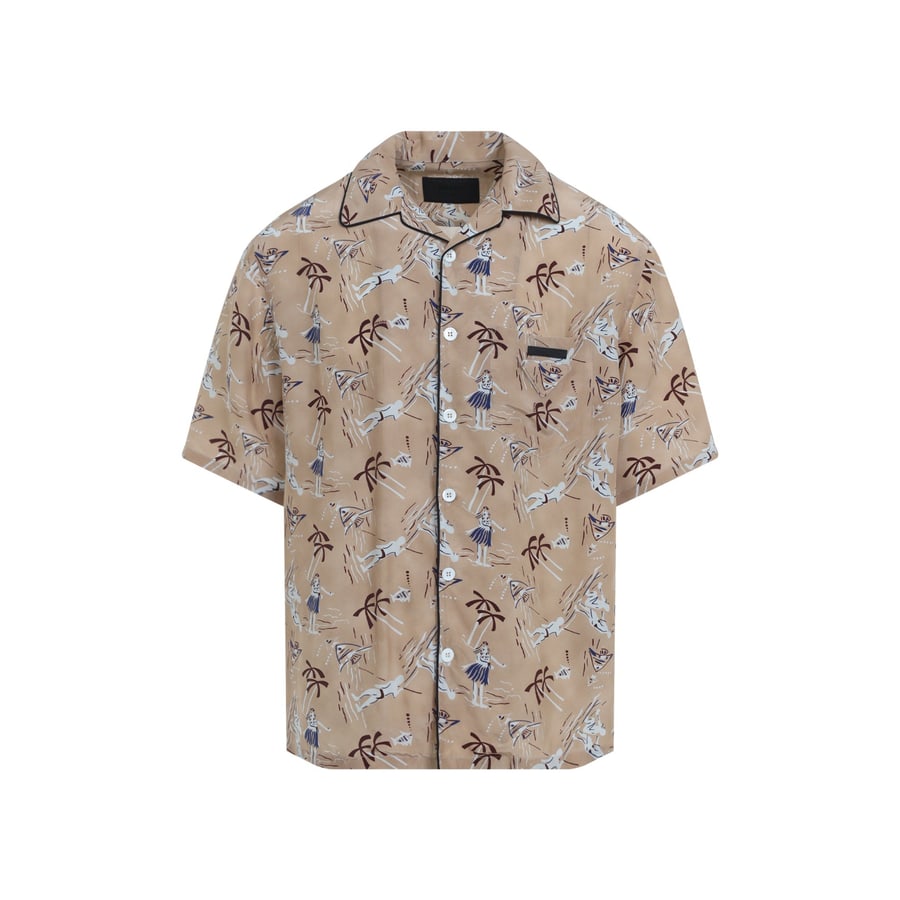 Prada Prada Viscose and Silk Shirt, view 2