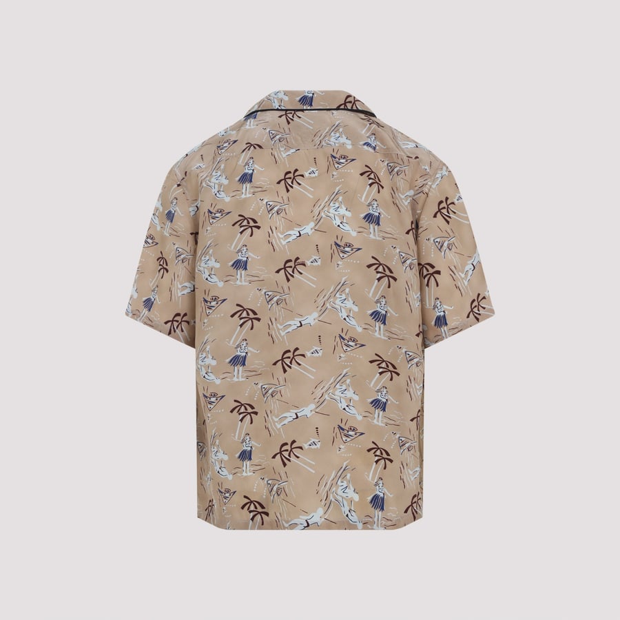 Prada Prada Viscose and Silk Shirt, view 4