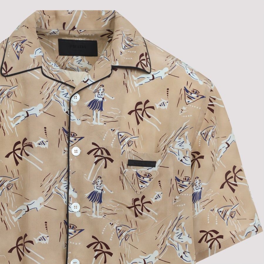 Prada Prada Viscose and Silk Shirt, view 5