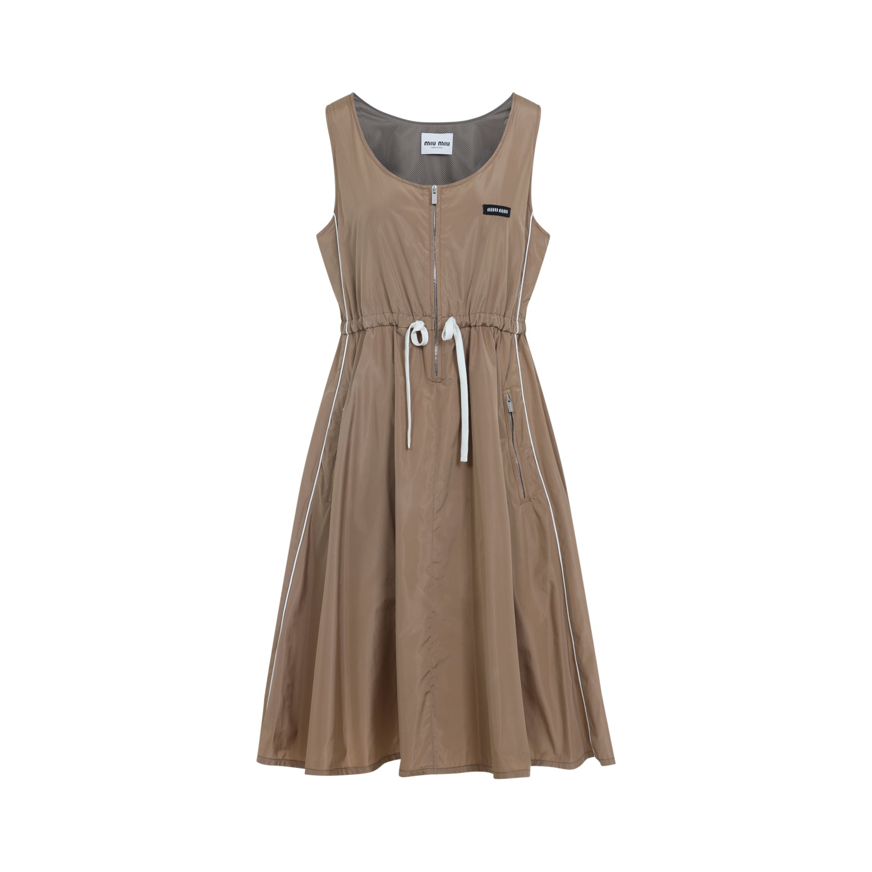 Miu Miu Miu Miu Mini Silk Dress, view 2