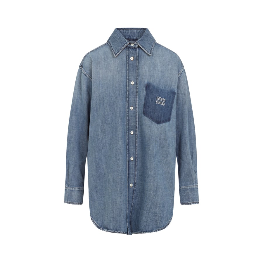 Miu Miu Miu Miu Denim Shirt, view 2
