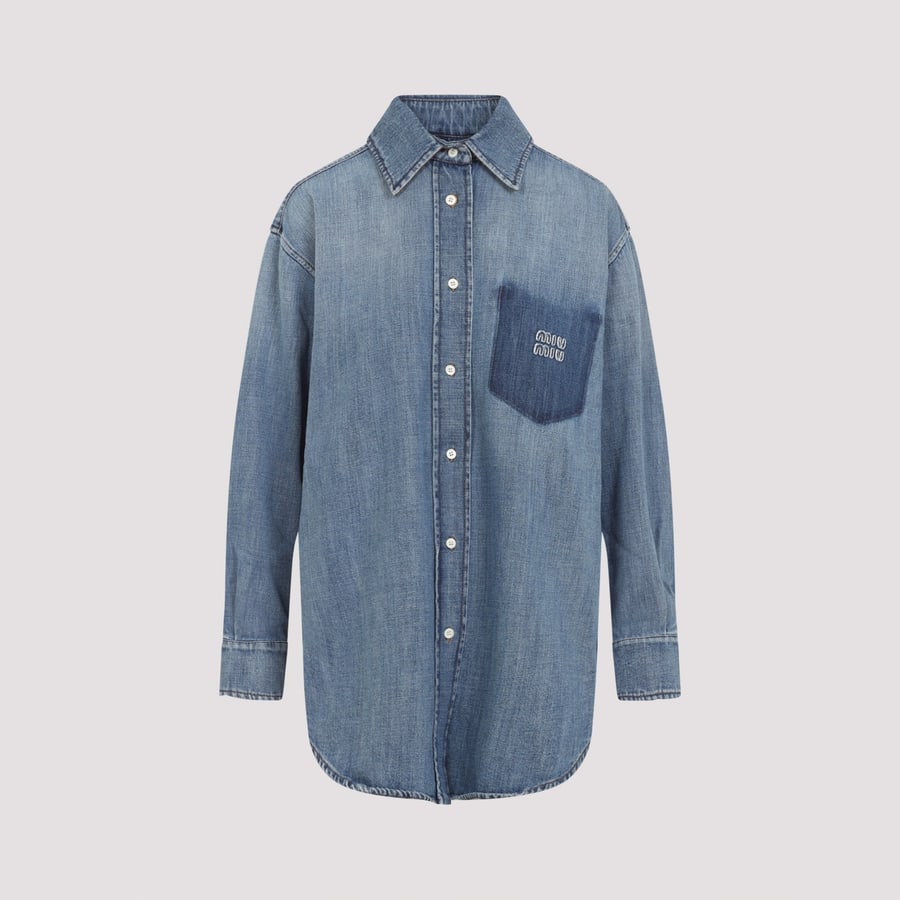 Miu Miu Miu Miu Denim Shirt, view 3