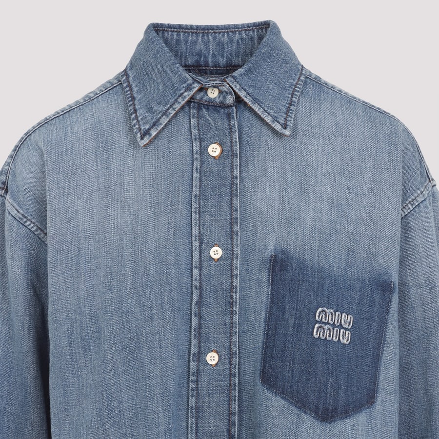 Miu Miu Miu Miu Denim Shirt, view 5
