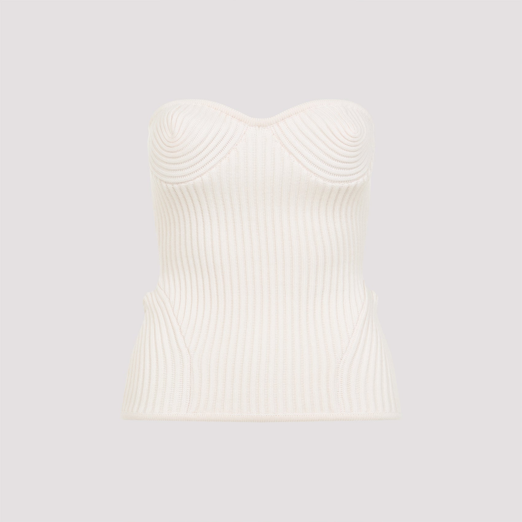 JEAN PAUL GAULTIER Jean Paul Gaultier Merino Wool Ribbed Stretch Corset