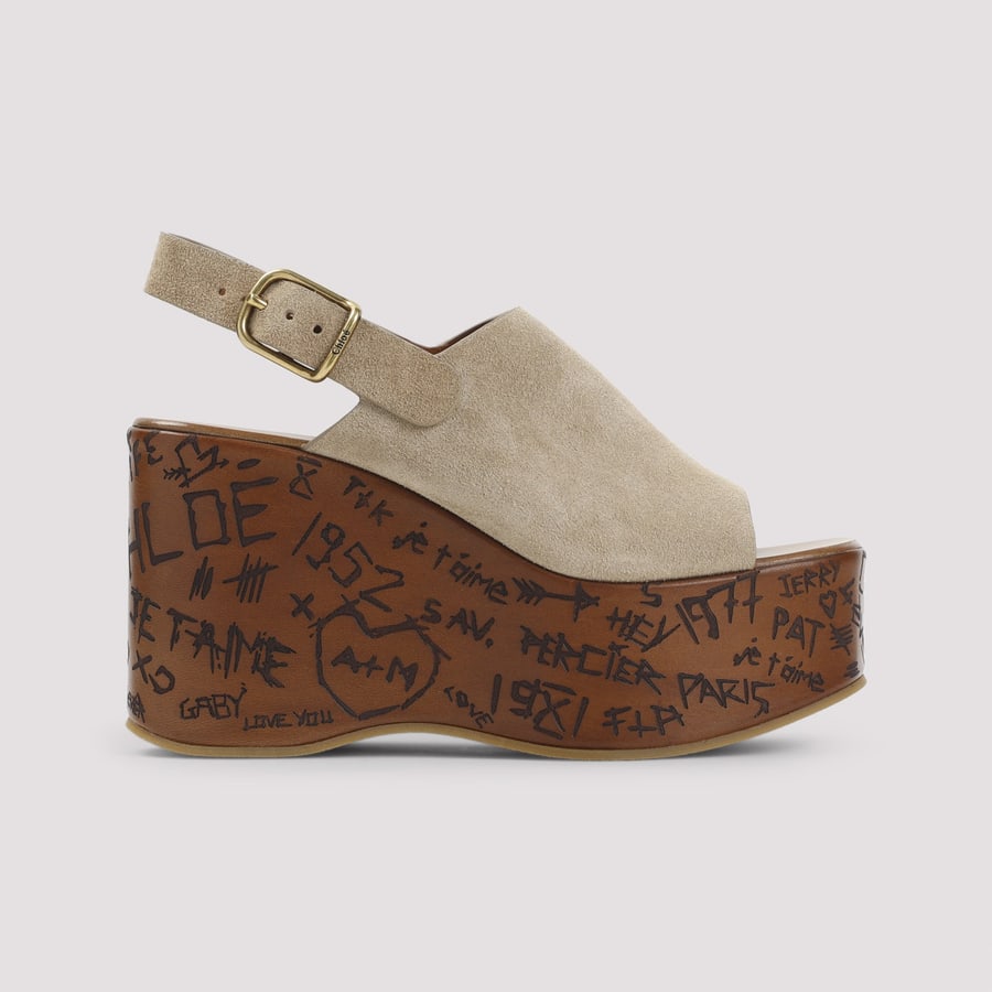 Chloé Chloe Maxime Wedges Sandals, view 3