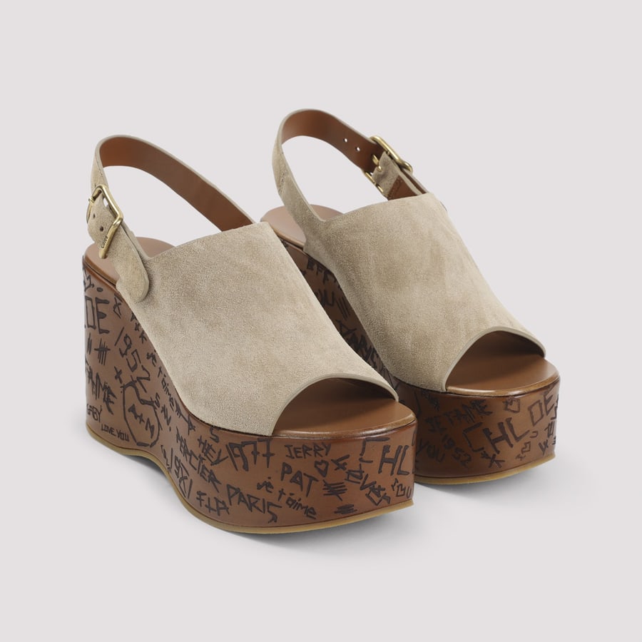Chloé Chloe Maxime Wedges Sandals, view 5