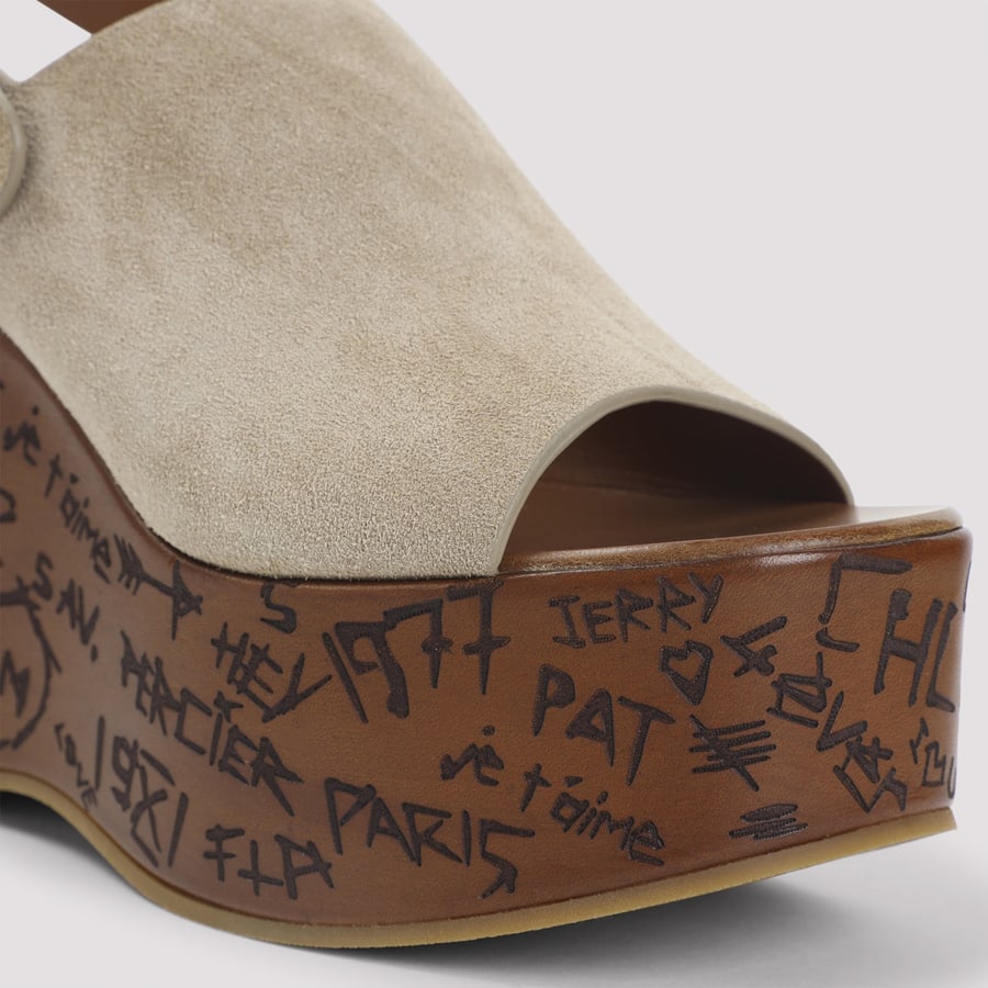 Chloé Chloe Maxime Wedges Sandals, view 6