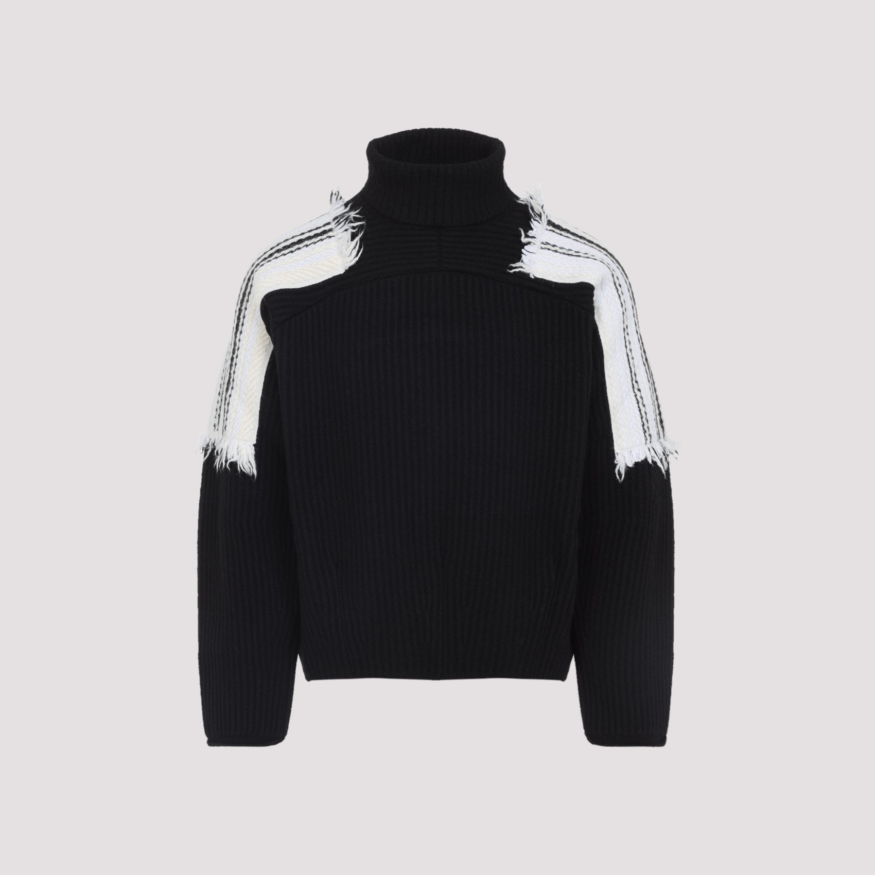 MORDECAI Mordecai Jacquard Stripe Turtle Neck