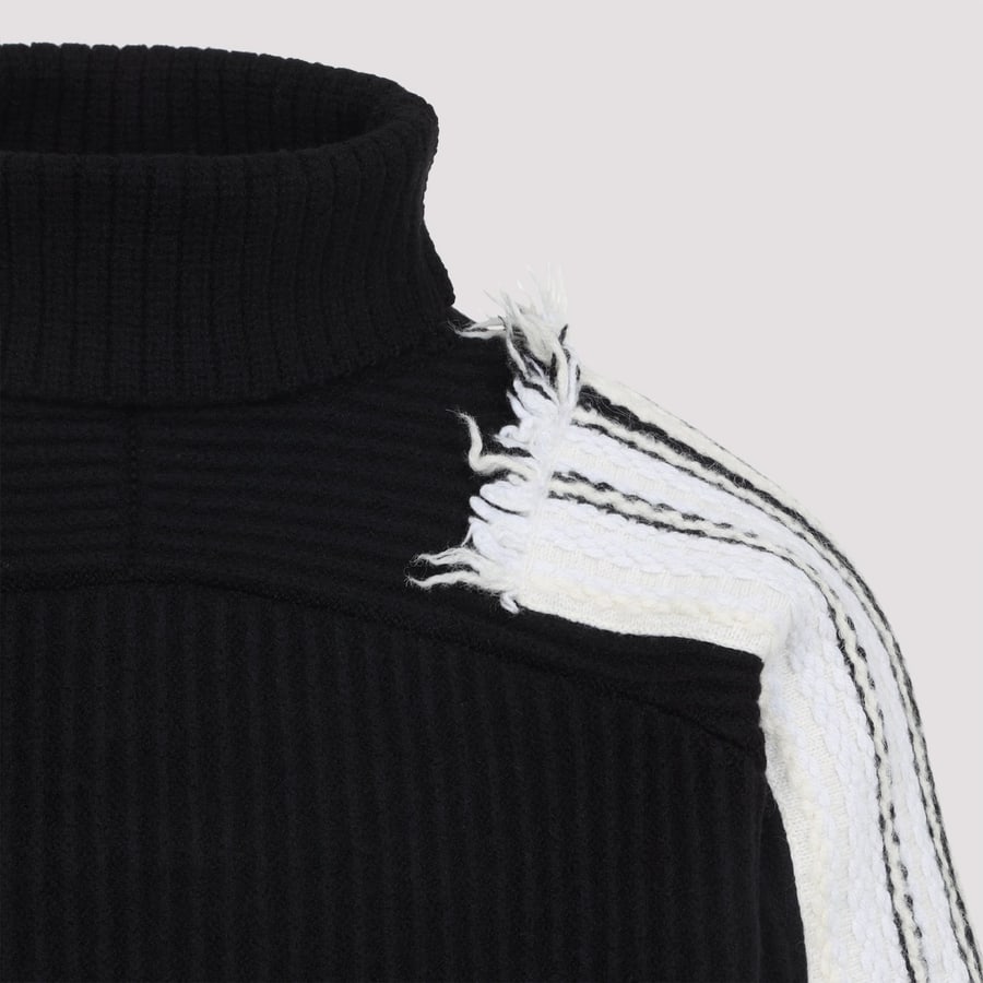 MORDECAI Mordecai Jacquard Stripe Turtle Neck, view 5