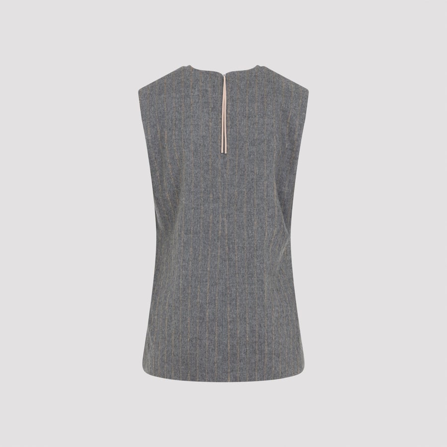 CARVEN Carven Sleeveless Shift Top, view 4