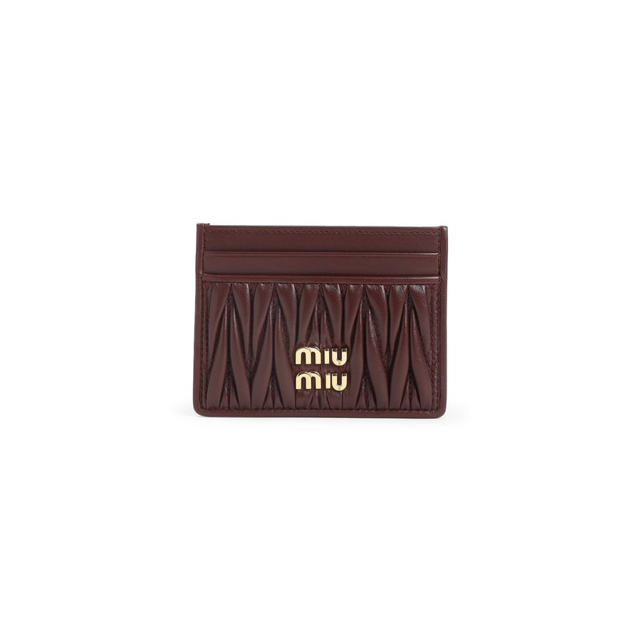 Miu Miu Miu Miu Lamb Leather Cardholder, view 2