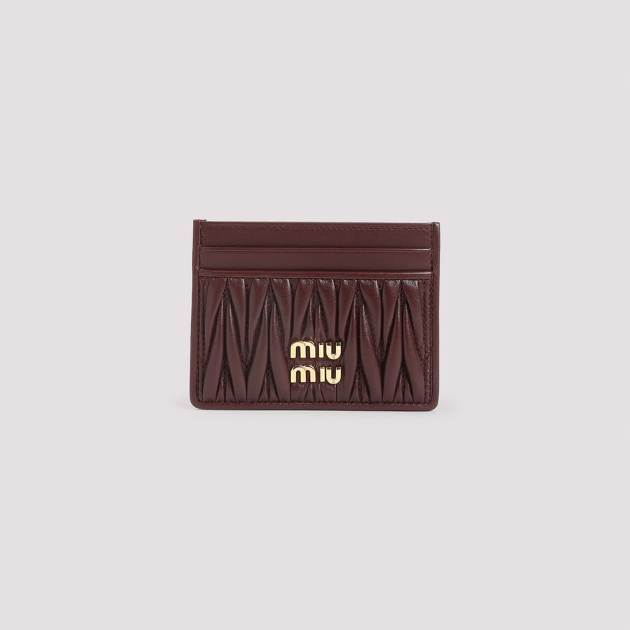 Miu Miu Miu Miu Lamb Leather Cardholder, view 3