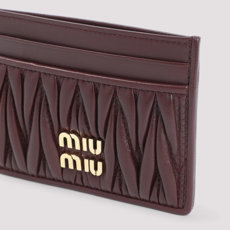 Miu Miu Miu Miu Lamb Leather Cardholder, view 5