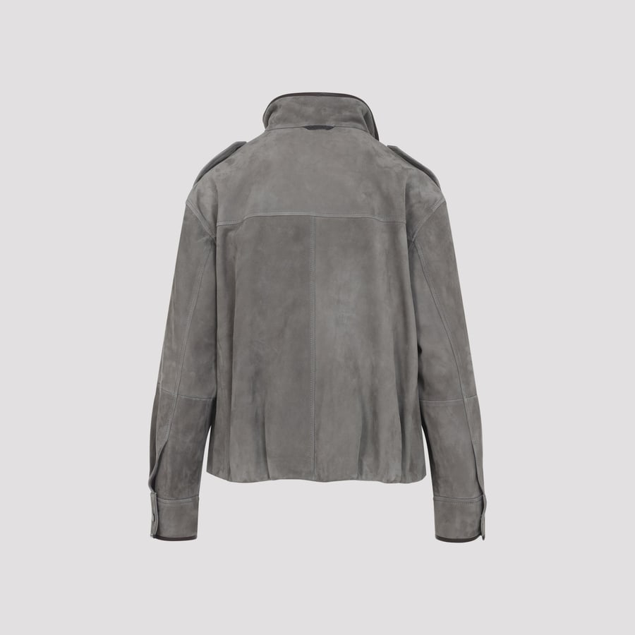 Brunello Cucinelli Brunello Cucinelli Suede Jacket, view 4