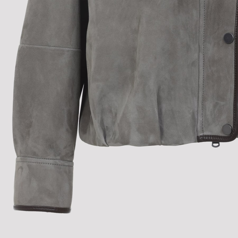 Brunello Cucinelli Brunello Cucinelli Suede Jacket, view 5