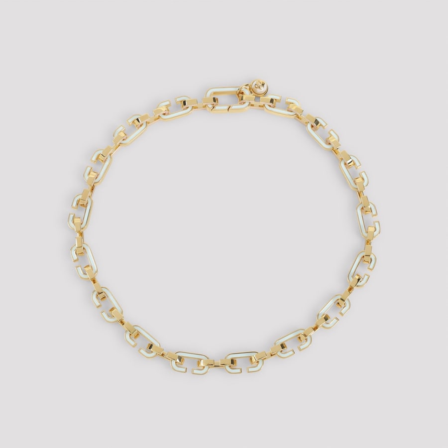 CASABLANCA Casablanca Enamel C Link Necklace